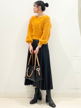 「SENSE OF PLACE by URBAN RESEARCH（センスオブプレイスバイアーバンリサーチ）のアイテム（ブーツ）」を使った、mai49さん（レディース・167cm）の冬コーディネート