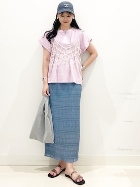 「アイテム（その他小物）」を使った、maiさん（レディース・167cm）の夏コーディネート