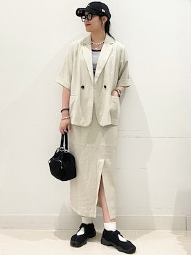 「URBAN RESEARCH DOORS（アーバンリサーチドアーズ）のNIKE　エア リフト BR（その他シューズ、ブラック系）」を使った、maiさん（レディース・167cm）の春コーディネート