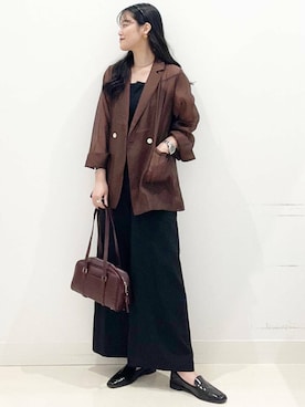 「アイテム（カチューシャ）」を使った、maiさん（レディース・167cm）の秋コーディネート