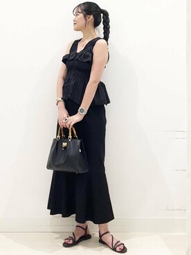 「SMELLY（スメリー）のアイテム（ピアス（両耳用））」を使った、maiさん（レディース・167cm）の夏コーディネート