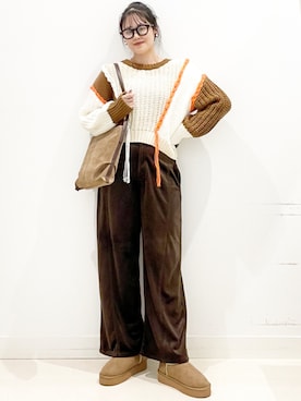 「アイテム（ファッション雑貨）」を使った、maiさん（レディース・167cm）の秋コーディネート