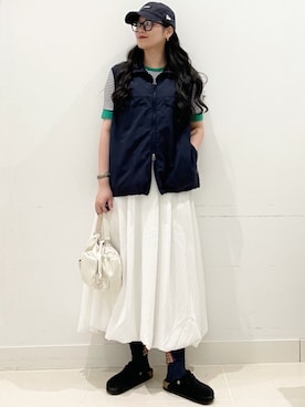 「EKAL（エカル）のアイテム」を使った、maiさん（レディース・167cm）の春コーディネート