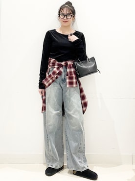 「アイテム（レッグウェア）」を使った、maiさん（レディース・167cm）の秋コーディネート