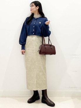 「アイテム（カチューシャ）」を使った、maiさん（レディース・167cm）の秋コーディネート