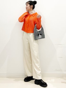 「SENSE OF PLACE by URBAN RESEARCH（センスオブプレイスバイアーバンリサーチ）の『消臭』サイドゴアボリュームソールブーツ（ブーツ）」を使った、maiさん（レディース・167cm）の秋コーディネート