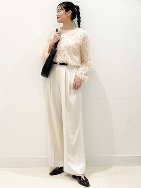 「SENSE OF PLACE by URBAN RESEARCH（センスオブプレイスバイアーバンリサーチ）のメタリックポインテッドシューズ（パンプス）」を使った、maiさん（レディース・167cm）の春コーディネート