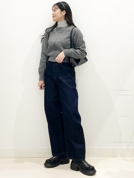 「アイテム（カチューシャ）」を使った、maiさん（レディース・167cm）の秋コーディネート