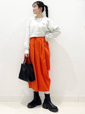 「SENSE OF PLACE by URBAN RESEARCH（センスオブプレイスバイアーバンリサーチ）の『消臭』サイドゴアボリュームソールブーツ（ブーツ）」を使った、maiさん（レディース・167cm）の秋コーディネート