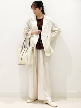 「SENSE OF PLACE by URBAN RESEARCH（センスオブプレイスバイアーバンリサーチ）のコインローファー（ローファー）」を使った、maiさん（レディース・167cm）の春コーディネート