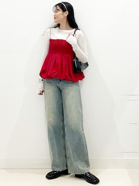 「アイテム（カチューシャ）」を使った、maiさん（レディース・167cm）の秋コーディネート