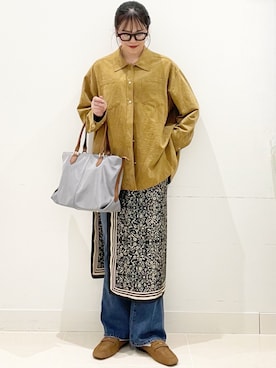 「RODE SKO（ロデスコ）のアイテム」を使った、maiさん（レディース・167cm）の冬コーディネート