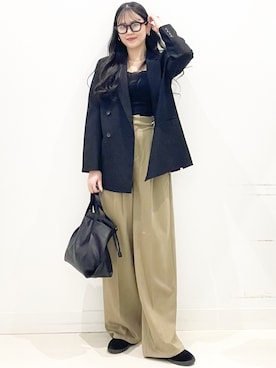 「アイテム（その他アウター）」を使った、maiさん（レディース・167cm）の秋コーディネート