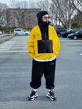 「NIKE ACG（ナイキエィシージー）のアイテム（ジャケット/アウター）」を使った、osyantyplaceさん（メンズ・174cm）の冬コーディネート