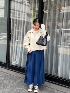 「Steven Alan（スティーブンアラン）のアイテム」を使った、とこさん（レディース・158cm）の春コーディネート