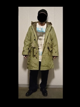 「RRL（ダブル アール エル）のアイテム」を使った、90kumakumaさん（メンズ・175cm）の秋コーディネート