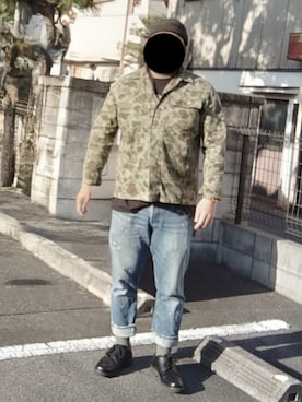 「アイテム（ジャケット/アウター）」を使った、90kumakumaさん（メンズ・175cm）の秋コーディネート