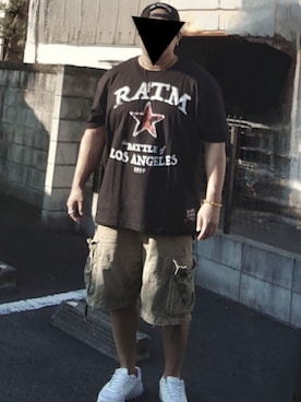 「K-SWISS（ケースイス）のアイテム」を使った、90kumakumaさん（メンズ・175cm）の夏コーディネート