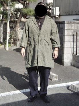 「アイテム（モッズコート）」を使った、90kumakumaさん（メンズ・175cm）の秋コーディネート