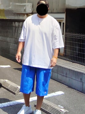 「アイテム（キャップ）」を使った、90kumakumaさん（メンズ・175cm）の夏コーディネート