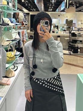 「SMELLY（スメリー）のアイテム（帽子）」を使った、ユウナさん（レディース・158cm）の春コーディネート