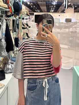「SMELLY（スメリー）のアイテム」を使った、yuuu1111naさん（レディース・159cm）の夏コーディネート