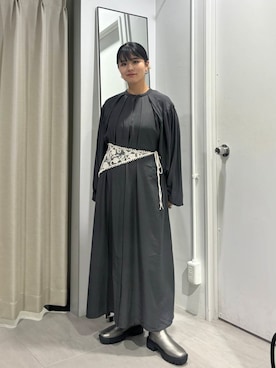 「アイテム（その他ヘアアクセサリー）」を使った、ユウナさん（レディース・159cm）の秋コーディネート