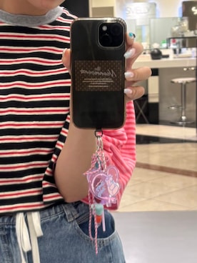 「SMELLY（スメリー）のアイテム（PC・スマホグッズ/家電）」を使った、yuuu1111naさん（レディース・159cm）の夏コーディネート