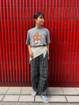 「アイテム（財布/小物、ホワイト系）」を使った、yuuu1111naさん（レディース・159cm）の夏コーディネート