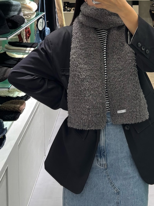 セール】ボアニットマフラー（マフラー）｜SMELLY（スメリー）の