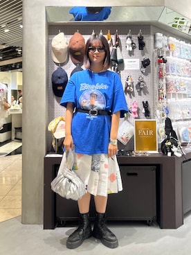 「サークルバッグ」｜ユウナさん（レディース・159cm）の夏コーディネート