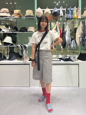 「アイテム（アクセサリー）」を使った、ユウナさん（レディース・158cm）の秋コーディネート