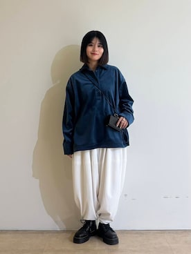 「アイテム（財布）」を使った、ユウナさん（レディース・159cm）の冬コーディネート