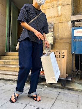 「ビーチサンダル」｜ナカムラさん（メンズ・177cm・20代）の夏コーディネート
