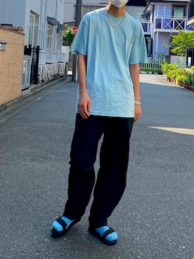 「URBAN RESEARCH DOORS（アーバンリサーチドアーズ）のアイテム（レッグウェア）」を使った、ナカムラさん（メンズ・177cm）の夏コーディネート