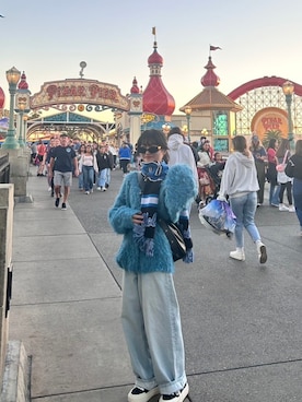 「UCLA（ユーシーエルエー）のアイテム」を使った、柊希さん（レディース・158cm）の秋コーディネート