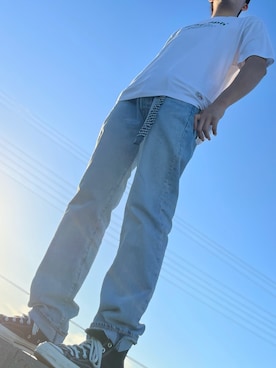 「リーバイス」｜ケンピンさん（メンズ・180cm）の夏コーディネート