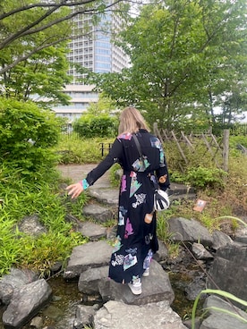 「Desigual（デシグアル）のアイテム（シャツワンピース）」を使った、yoandmiaさん（レディース・165cm）の春コーディネート