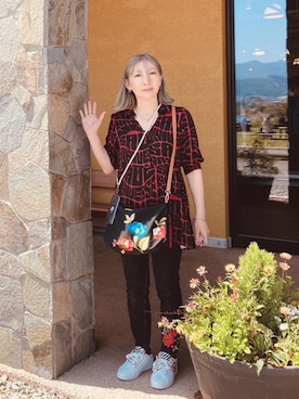 「Desigual（デシグアル）のアイテム（シューズ）」を使った、yoandmiaさん（レディース・165cm）の春コーディネート