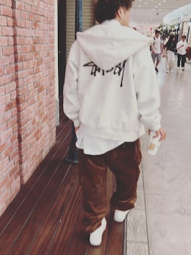 「WudgeBoy（ワッジボーイ）のアイテム（パンツ）」を使った、圭汰さん（メンズ・165cm）の秋コーディネート