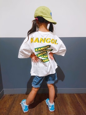 「MPS（エムピーエス）のアイテム（帽子）」を使った、yuuさん（キッズ・120cm）の夏コーディネート