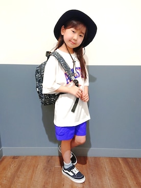 「CAMP7（キャンプセブン）のアイテム」を使った、yuuさん（キッズ・123cm）の春コーディネート