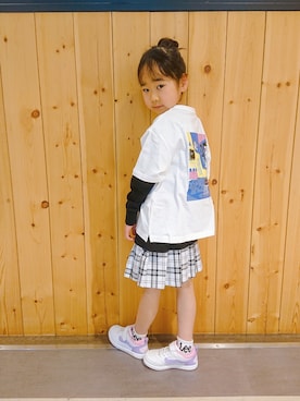 「Lee（リー）のアイテム」を使った、yuuさん（キッズ・120cm）の夏コーディネート