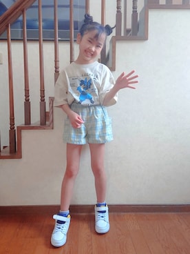 「ゆりポ」｜yuuさん（キッズ・123cm）の春コーディネート