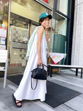 「CANAL JEAN（キャナルジーン）のアイテム（シャツ/ブラウス）」を使った、JOY☺︎さん（レディース・155cm）の夏コーディネート