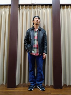 「ALLEGE（アレッジ）のアイテム」を使った、いっぺーさん（メンズ・173cm）の冬コーディネート