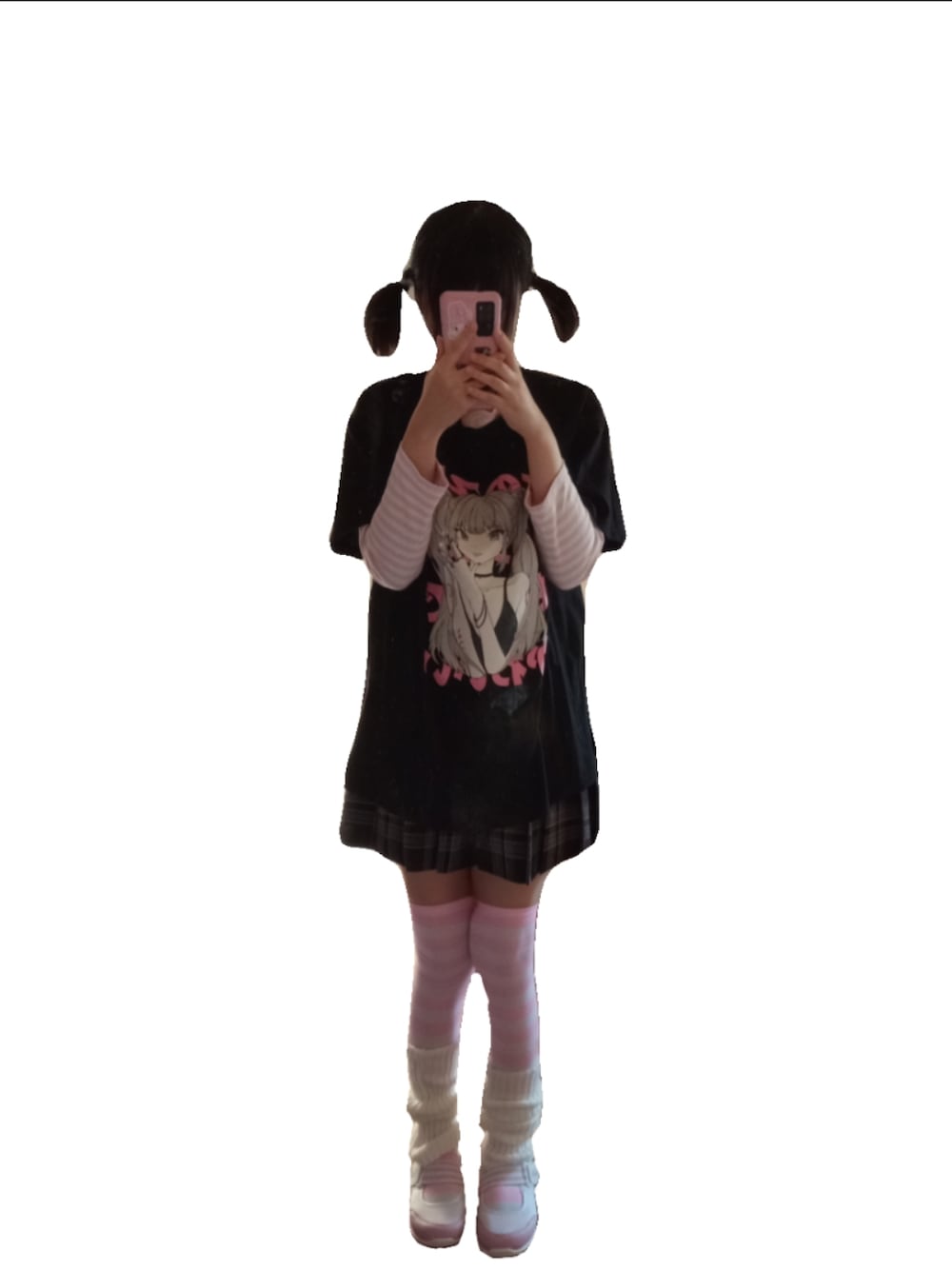 「女児服、やみかわいい」｜「IFMEのSCHOOL｜IFME 息するソール上履きバレエタイプ（スリッポン、ピンク系）」を使った、maimuo0さん（レディース・154cm）の冬コーディネートの1枚目の写真