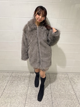 harukaさん（レディース・155cm）の冬コーディネート