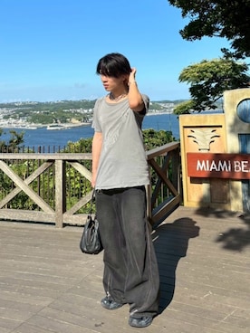 「アイテム（ハンドバッグ）」を使った、sesesenosedesuさん（メンズ・169cm）の夏コーディネート