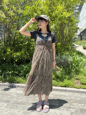 「ロック」｜RIKOさん（レディース・160cm）の夏コーディネート